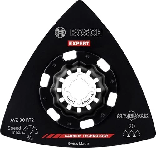 Bosch Professional EXPERT AVZ 90 RT2 Schleifplatte für Multischleifer, 10 Stück