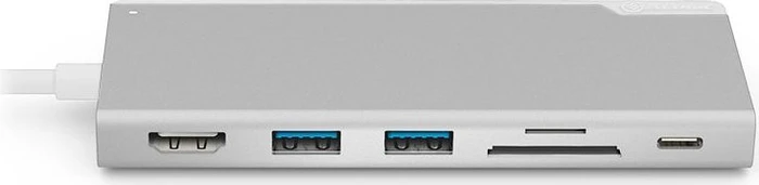 Alogic UNI Dock Multiport-Adapter, silver, USB-C 3.0 [Stecker]