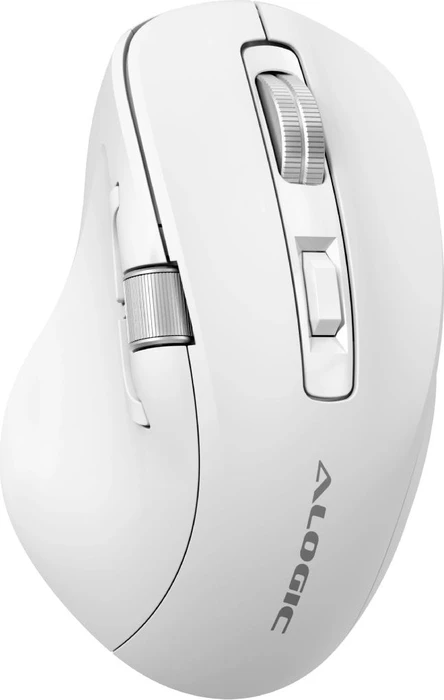 Alogic Apex Rechargeable Wireless Mouse weiß, USB/Bluetooth