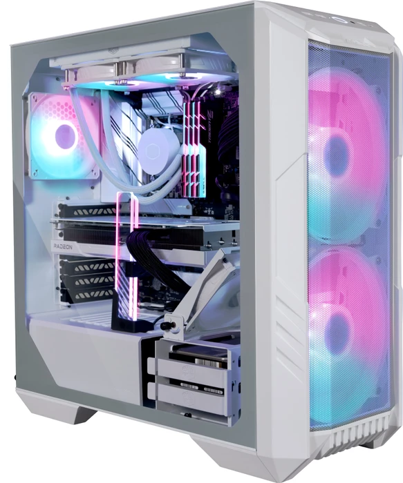 Cooler Master HAF 500, weiß, Glasfenster