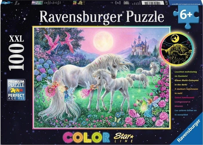 Ravensburger Puzzle Einhörner im Mondschein