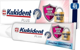 Kukident Plus Barriere Gegen Speisereste Haftcreme frischer Geschmack, 40g