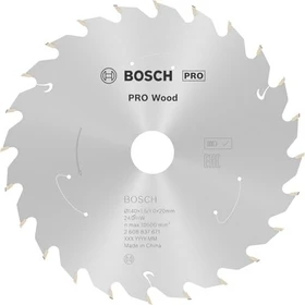 Bosch Professional Standard for Wood Kreissägeblatt 24Z, 140x1x20mm, 1 Stück