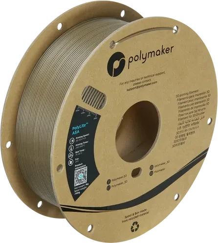 Polymaker PolyLite ASA, braun, Spule, 1.75mm, 1.00kg