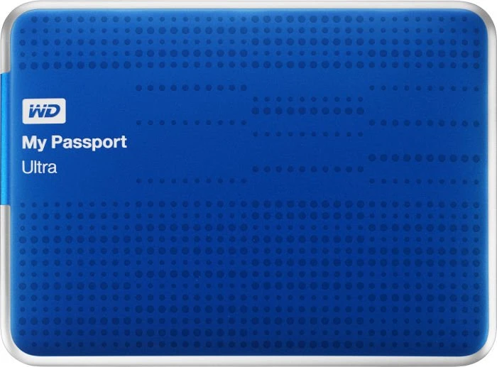 Western Digital WD My Passport Ultra blau 2TB, USB 3.0 Micro-B