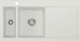 systemceram Mera 100 F Einbau Becken links alu