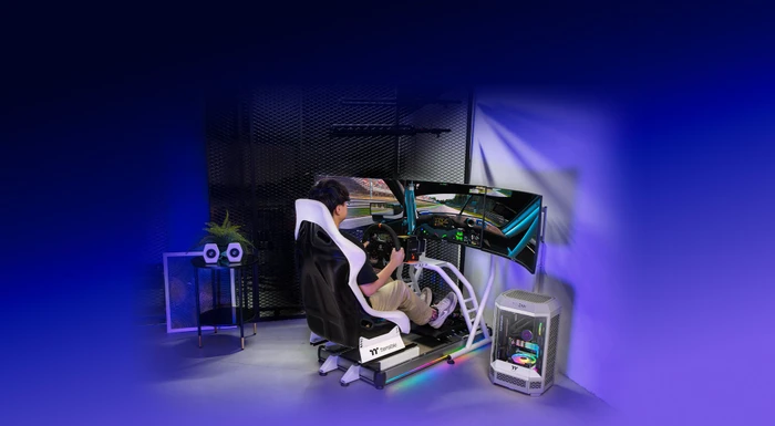Thermaltake Racing Simulator Cockpit GR500, weiß