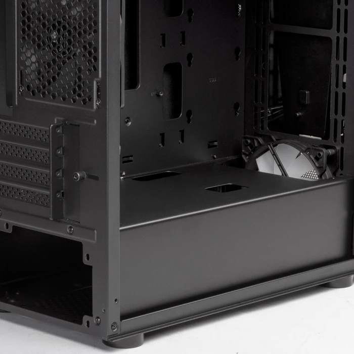 SilverStone Fara V1M Pro, schwarz, Glasfenster