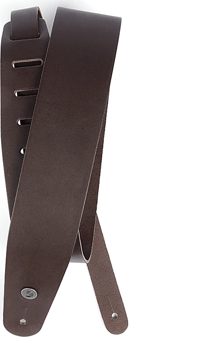 D'Addario Deluxe Leather Guitar Strap Brown