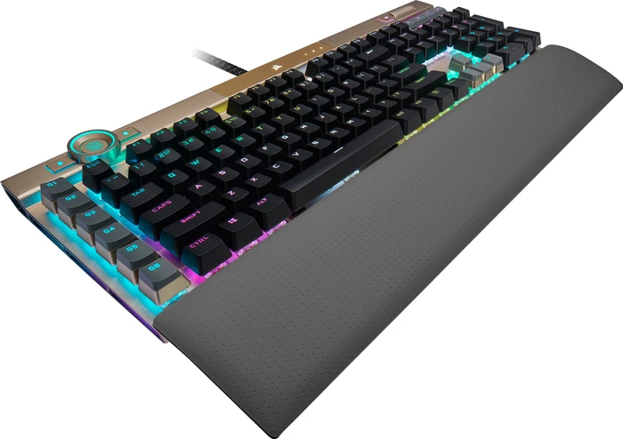 Corsair Gaming K100 RGB Midnight Gold, Corsair OPX, USB, US