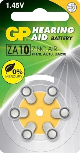 GP Batteries ZA10 (PR70/PR536), 6er-Pack