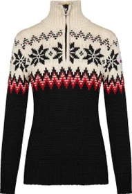 Dale of Norway Myking Strickpullover black/raspberry/off white (Damen)