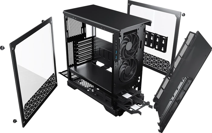 MetallicGear / MagniumGear Neo [V2], schwarz, Glasfenster