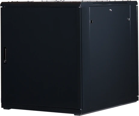 Rockstable 19" Serverschrank 18HE, Sicherheitsglastür, IP2X, schwarz, 900mm tief