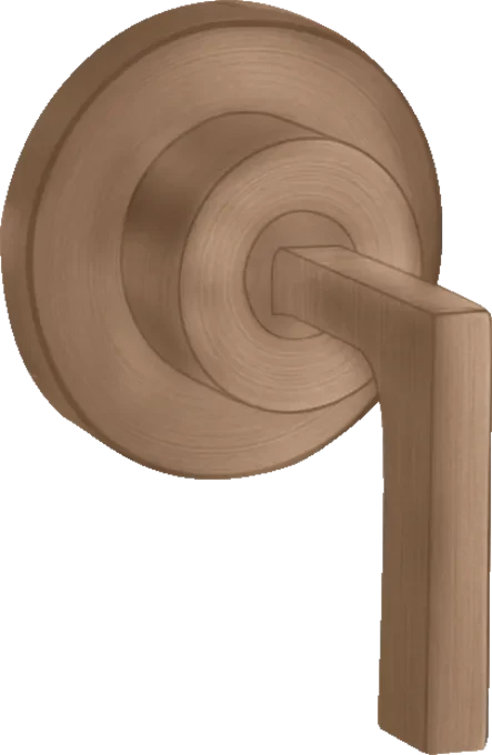 Hansgrohe Axor Citterio Absperrventil Unterputz mit Hebelgriff brushed red gold