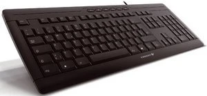 Cherry G85-23000DE-2 eVolution Stream schwarz, PS/2 &, PS/2 & USB, DE