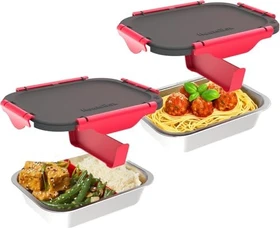 Faitron Lunchbox Innenschalen Aufbewahrungsbehälter, 2-tlg.