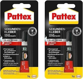 Pattex PSV1C Glas Sekundenkleber, 3g