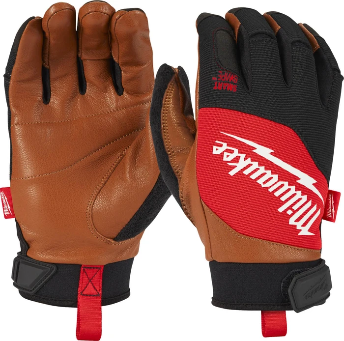 Milwaukee Hybrid Leather Gloves Arbeitshandschuhe 8/M