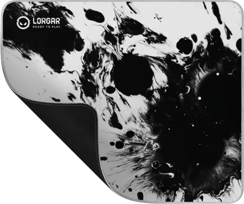 Lorgar MPA14L, Large Gaming Mousepad, 500x420mm, schwarz/weiß