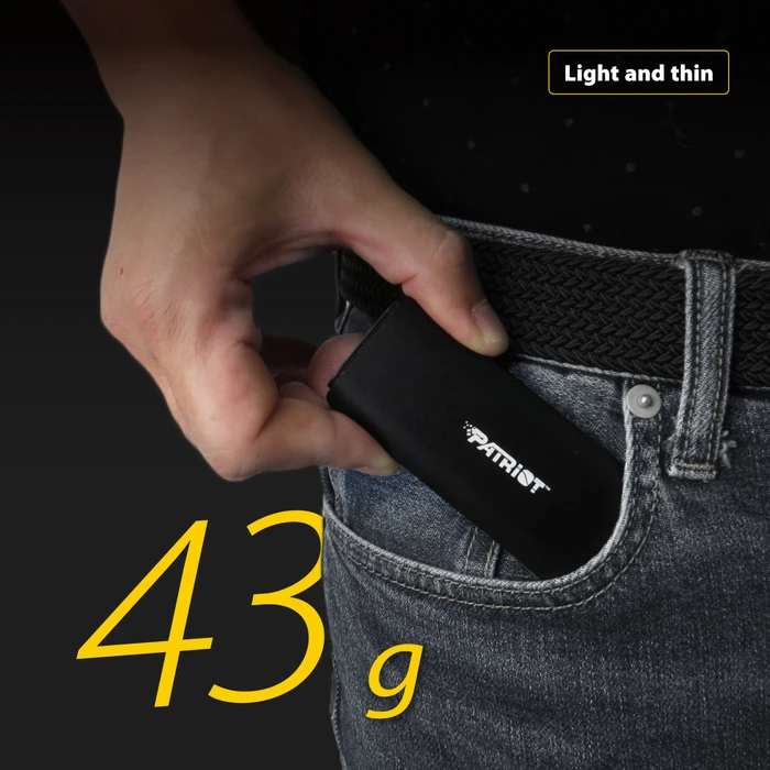Patriot Transporter Portable SSD, 4TB, USB-C 3.1