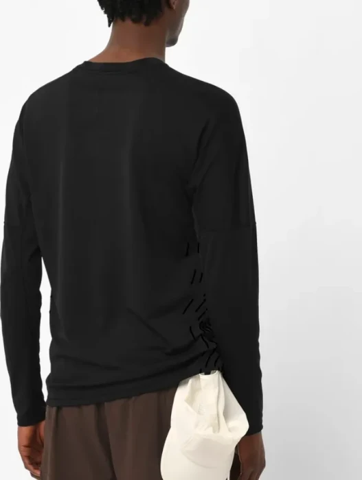 Salomon Sense Aero Graphic Laufshirt langarm deep black/black beauty (Herren)