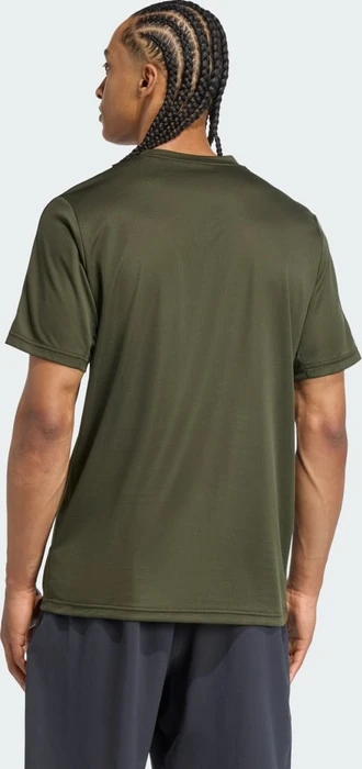 adidas Train Essentials 3-Stripes Training Funktionsshirt kurzarm night cargo/black (Herren)