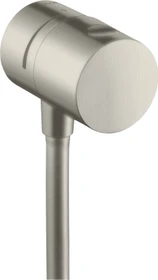Hansgrohe Axor Uno Wandanschluss mit Absperrventil rund edelstahloptik