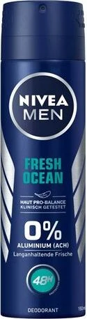 Nivea MEN Fresh Ocean Deodorant Spray, 150ml