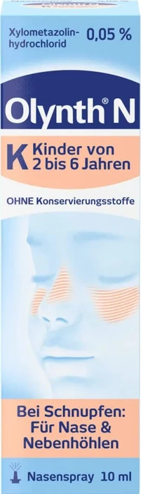 Olynth N 0.05% für Kinder von 2 bis 6 Jahren Nasenspray ohne Konservierungsstoffe, 10ml