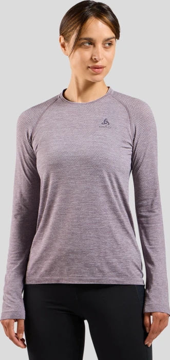 Odlo Essential Seamless Funktionsshirt langarm gray ridge melange (Damen)