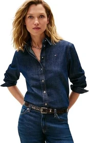 Tommy Hilfiger Regular Fit Jeans Hemd langarm milo (Damen)