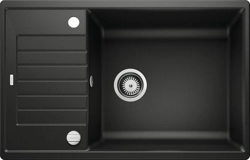 Blanco Zia XL 6 S Compact Einbau Becken reversibel mit Ablauffernbedienung schwarz