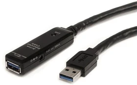 StarTech USB 3.0 aktives Verlängerungskabel, USB-A [Stecker] auf USB-A [Buchse], 10m (USB3AAEXT10M)
