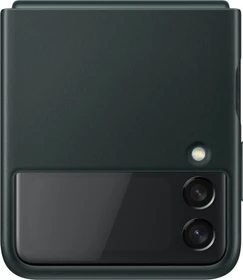 Samsung Leather Cover für Galaxy Z Flip 3 grün