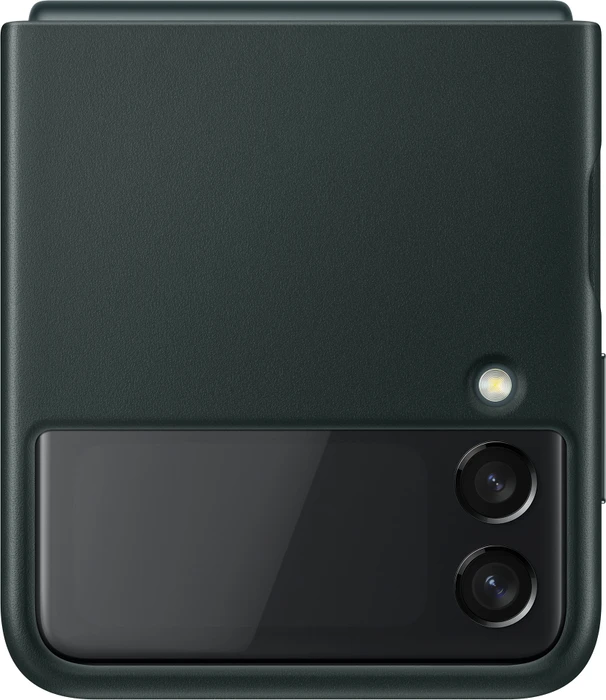 Samsung Leather Cover für Galaxy Z Flip 3 grün