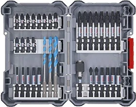 Bosch Professional Pick and Click Impact Control Bohrer-/Bits-Zubehörset inkl. Werkzeugbox, 35-tlg.