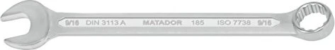 Matador 0185 Ring-Maulschlüssel zöllig, 9/16"x203mm