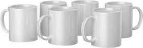 Cricut Mug Press Bedruckbare Tasse 340ml, weiß, 6 Stück