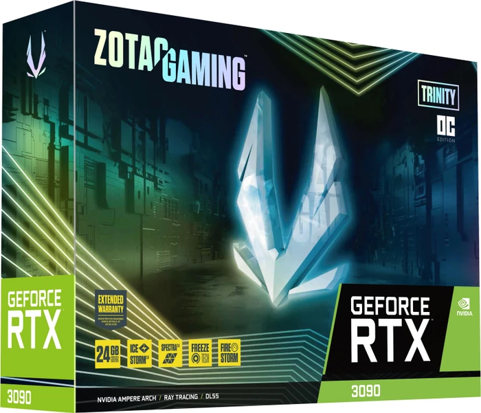 Zotac Gaming GeForce RTX 3090 Trinity OC, 24GB GDDR6X, HDMI, 3x DP