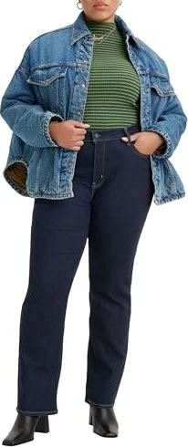 Levi's 724 High Rise Slim Straight Plus Jeans dark indigo rinse (Damen)