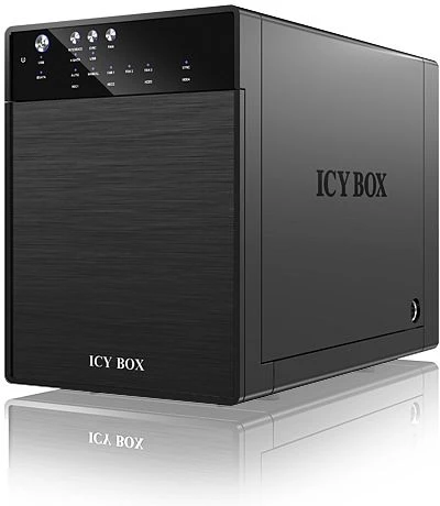 ICY BOX IB-3640SU3 black - "Ext. HDD-Case, 4x SATA 3.5"" to 1x USB 3.0 + 1x eSATA, JBOD" Image