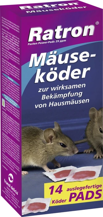frunol delicia Ratron Mäuseköder Pasten Power-Pads 29ppm, 210g