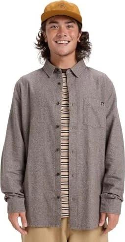 Quiksilver Motherfly Heather Hemd langarm chocolate brown (Herren)