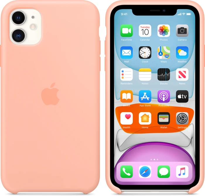 Apple Silikon Case für iPhone 11 Grapefruit