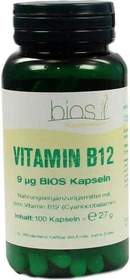 BIOS Naturprodukte Vitamin B12 9µg Kapseln, 100 Stück