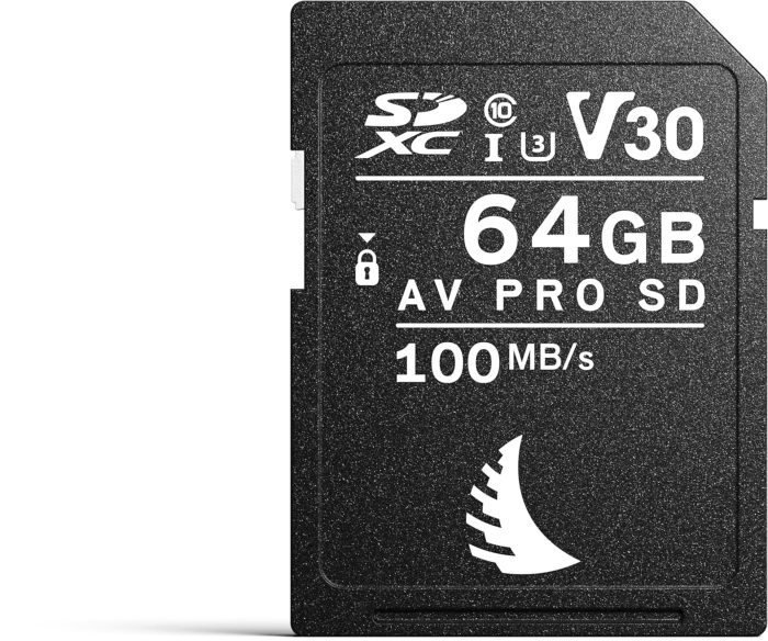 Angelbird AV PRO SD V30 R100/W52 64GB, UHS-I U3, Class 10
