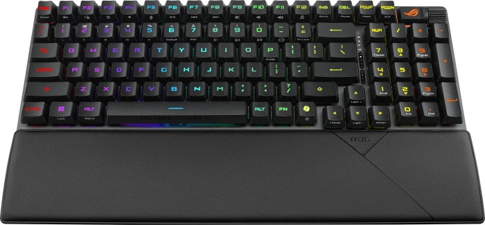 ASUS ROG Strix Scope II 96 RX Wireless, PBT, schwarz, ROG RX RED, USB/Bluetooth, FR
