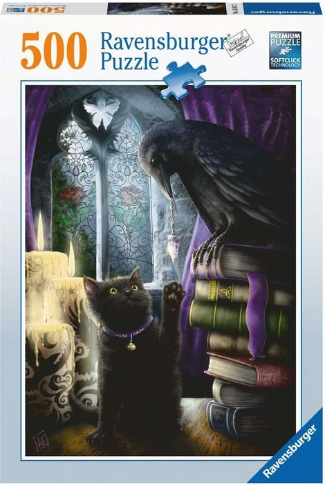 Ravensburger Puzzle Rabe und Katze im Turmzimmer