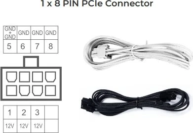 Lian Li SP850 weiß 850W, SFX